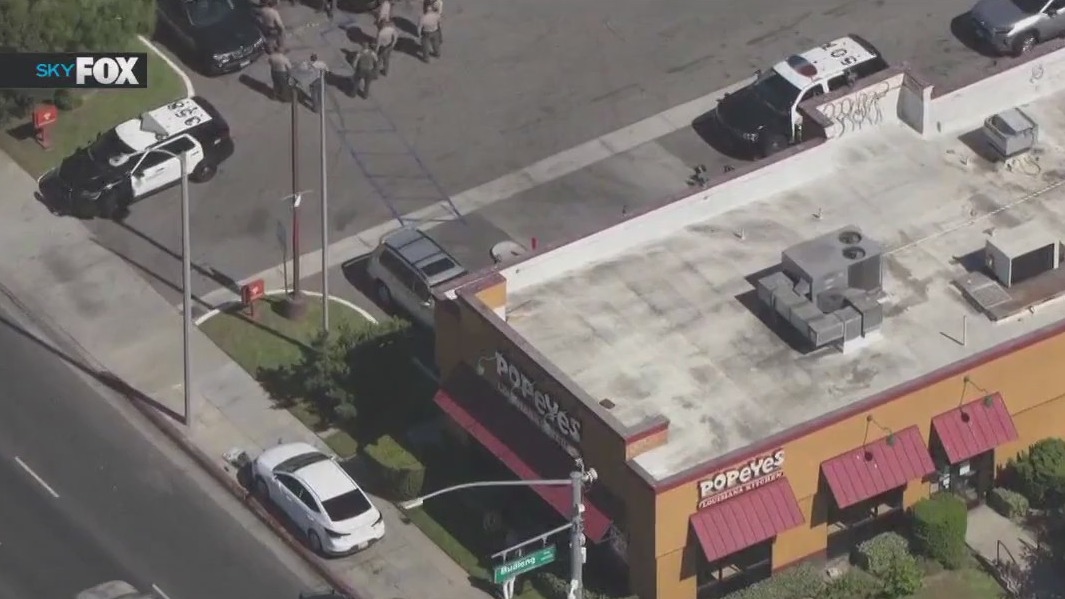 Pedestrian hit in Gardena car pursuit